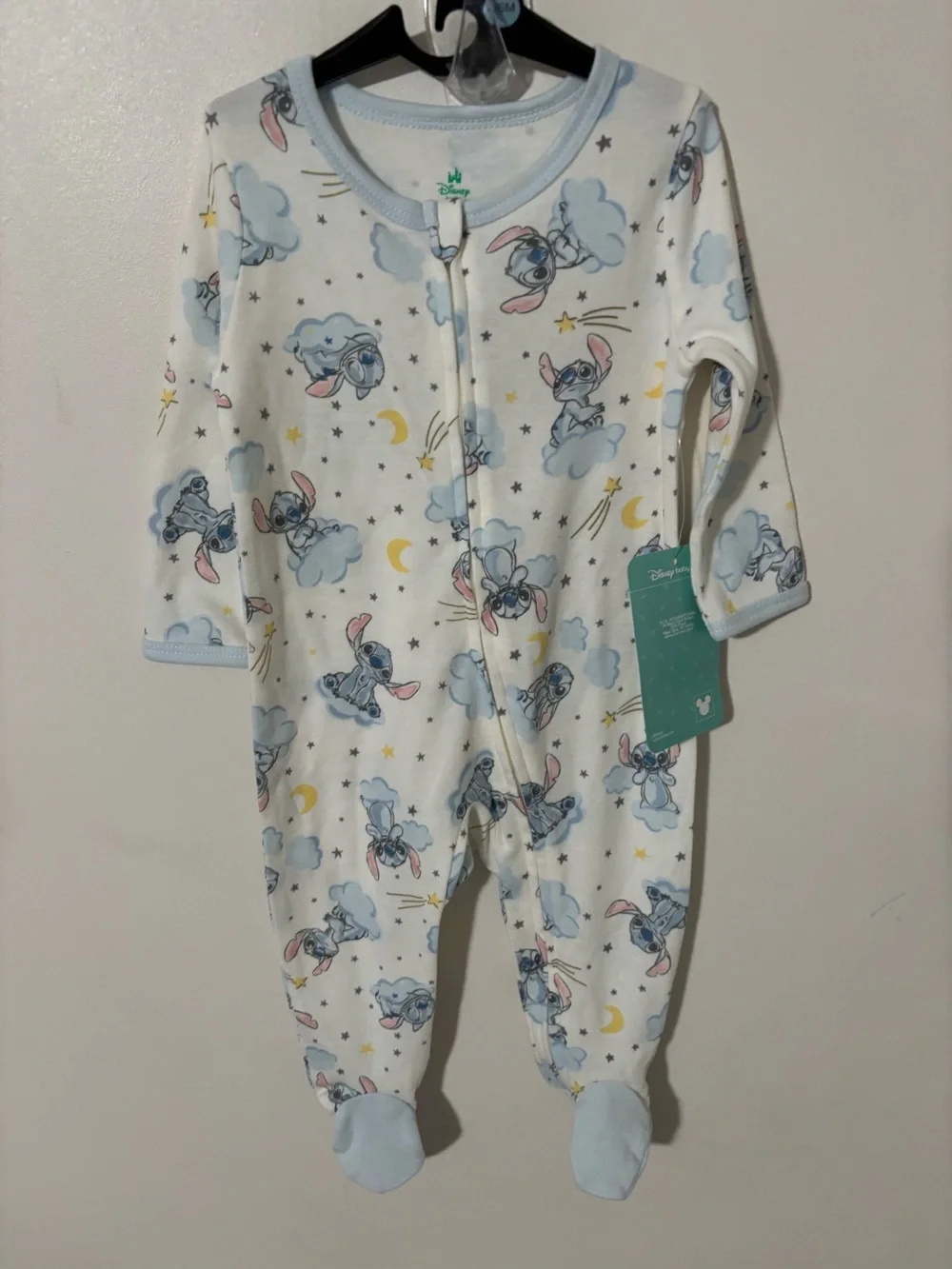 Disney Baby Stitch Pajamas Size 3-6M